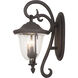 Santa Barbara Outdoor 4 Light 16 inch Burnished Bronze Wall Sconce Wall Light