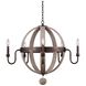 Harper 5 Light 32 inch Florence Gold Chandelier Ceiling Light