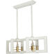 Duo Island Light Ceiling Light in Soft Gold And White