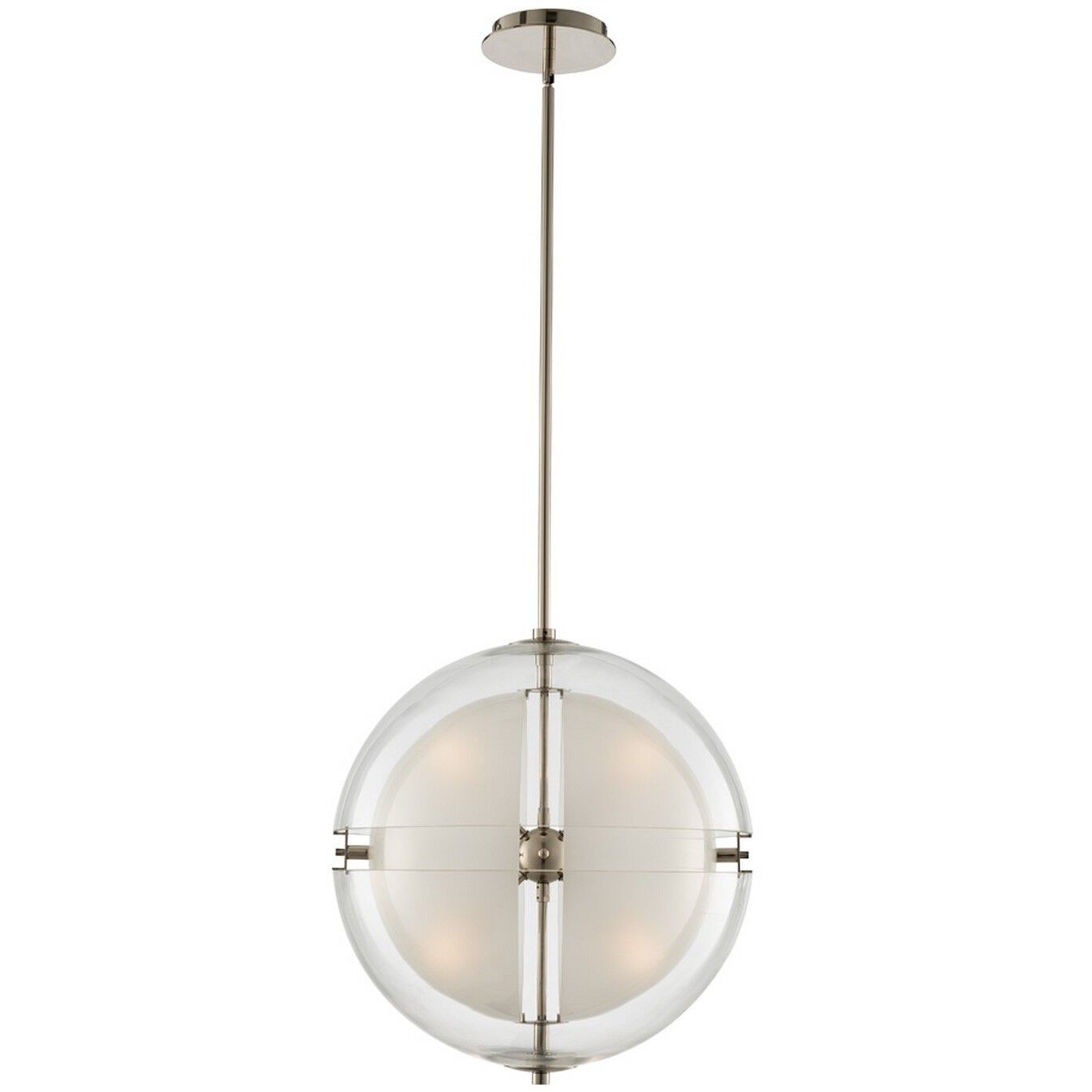 Sussex LED 14 inch Polished Nickel Pendant Chandelier Ceiling Light