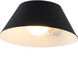 Bruno Wall Sconce Wall Light in Matte Black With Polished Nickel, Matte Black