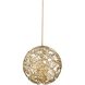 Jardin 6 Light 24 inch Oxidized Gold Leaf Pendant Ceiling Light