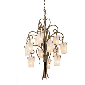 Tribecca 12 Light 36 inch Antique Copper Chandelier Ceiling Light in ANTQ