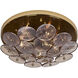 Hortensia 5 Light 18.5 inch Polished Winter Brass Semi Flush Ceiling Light
