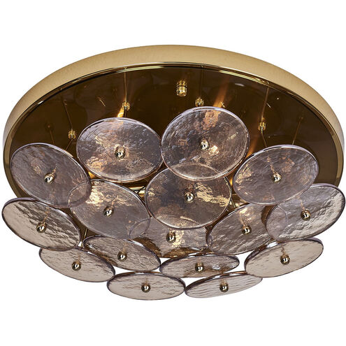 Hortensia 5 Light 18.5 inch Polished Winter Brass Semi Flush Ceiling Light
