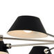 Bruno 8 Light 42 inch Matte Black with Polished Nickel Chandelier Ceiling Light