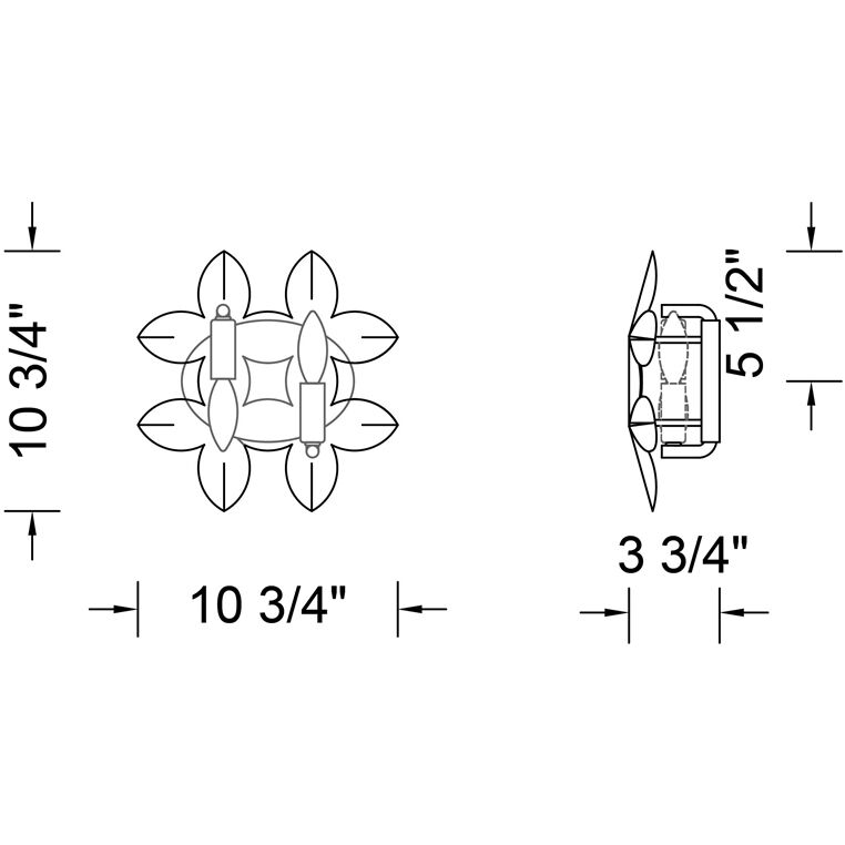 Vittoria 2 Light 10.75 inch Pearlized Antique Brass ADA Wall Sconce Wall Light