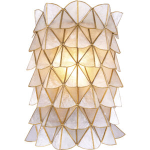 Flair 1 Light 7 inch Oxidized Gold Leaf Wall Sconce Wall Light