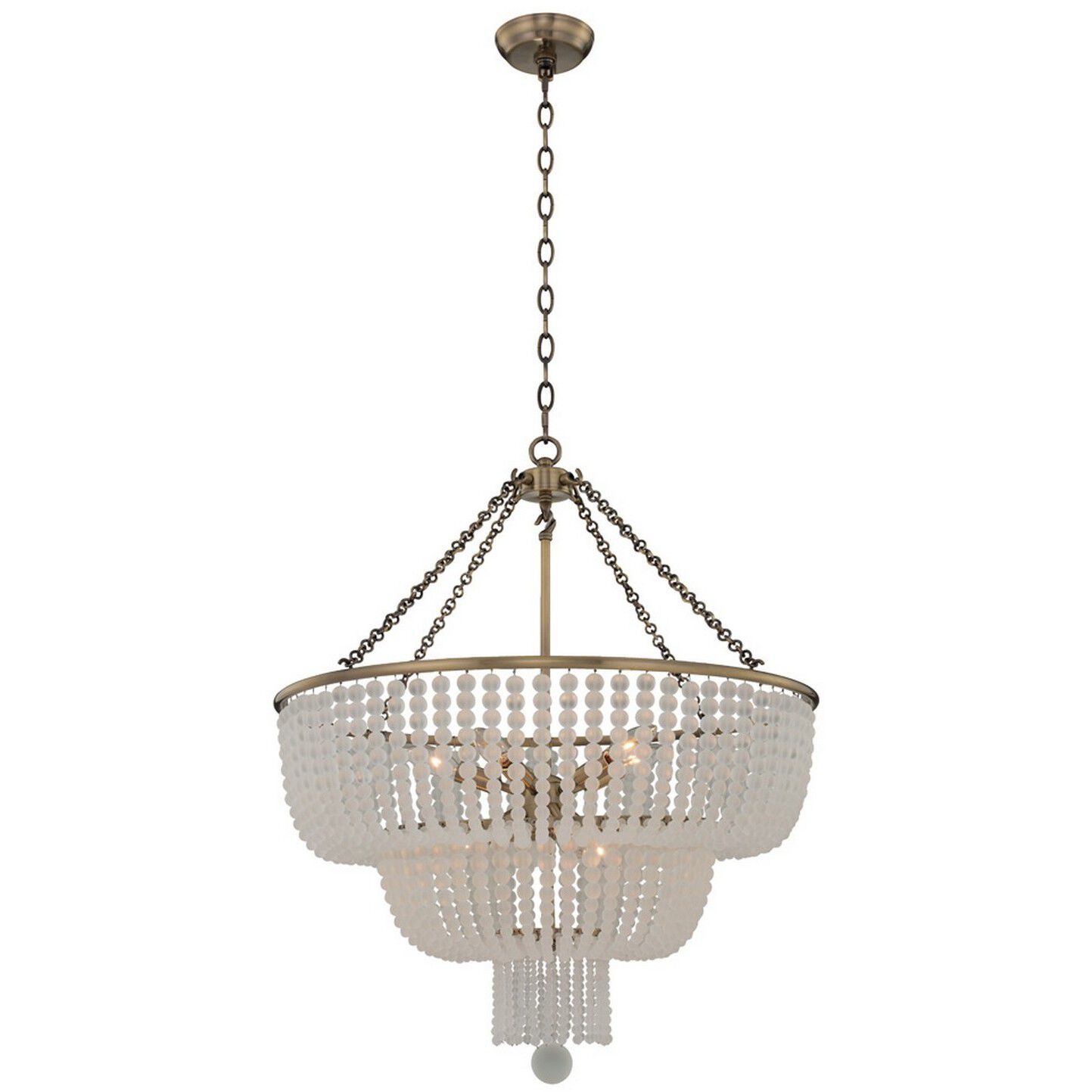 Esperanza 8 Light 25 inch Brushed Champagne Gold Pendant Chandelier Ceiling Light