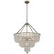 Esperanza 8 Light 25 inch Brushed Champagne Gold Pendant Chandelier Ceiling Light