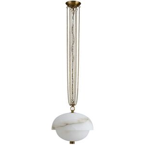 Volterra 17 inch Winter Brass Pendant Ceiling Light