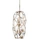Esmeralda 6 Light 20 inch Pearlized Antique Brass Foyer Light Ceiling Light