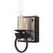 Laramie 1 Light 5 inch Black Iron Bath Wall Sconce Wall Light