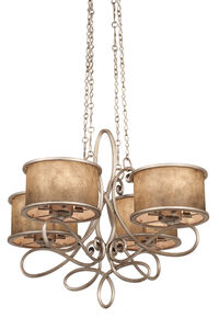 Whitfield 20 Light 47 inch Antique Copper Chandelier Ceiling Light in Aged Silver, Without Shade