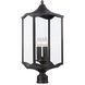 Lakewood Outdoor 4 Light 26 inch Aged Iron Post Mount