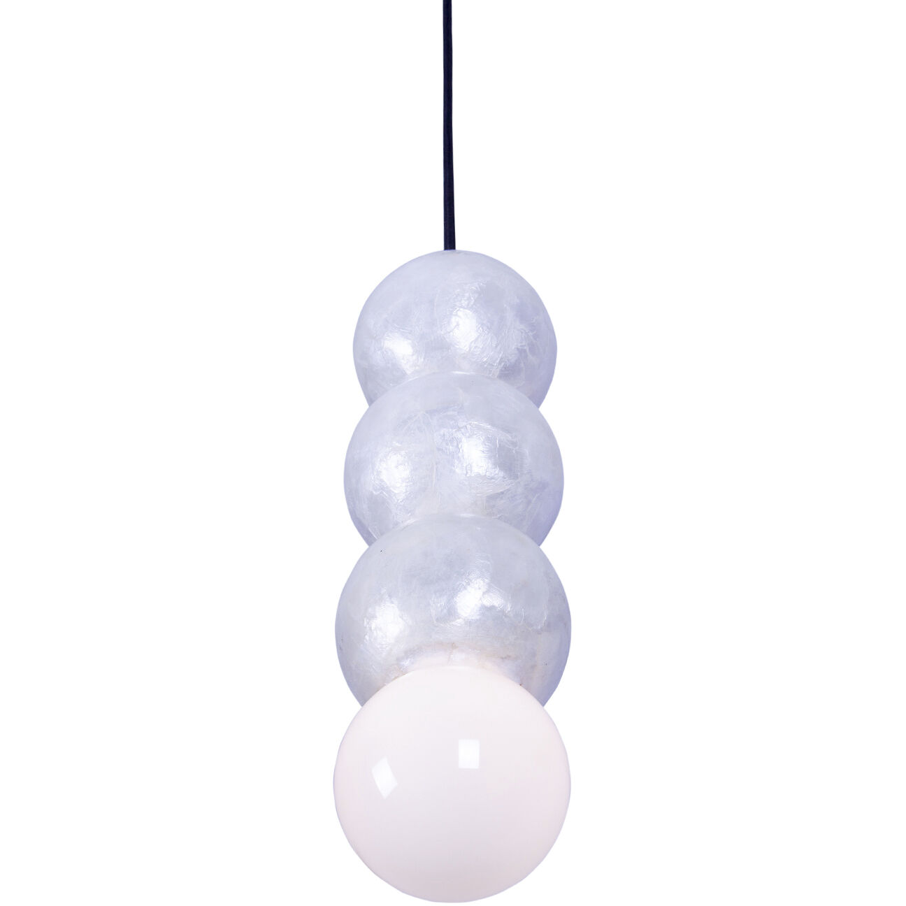 Pearls 1 Light 5.5 inch Matte Black Pendant Ceiling Light