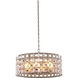 Prado 6 Light 26 inch Oxidized Silver Leaf Pendant Ceiling Light