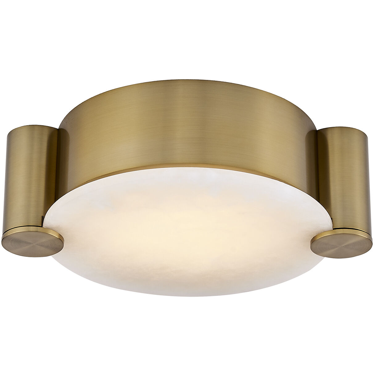 Lumba LED 14 inch Winter Brass Flush Mount Ceiling Light