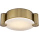 Lumba LED 14 inch Winter Brass Flush Mount Ceiling Light