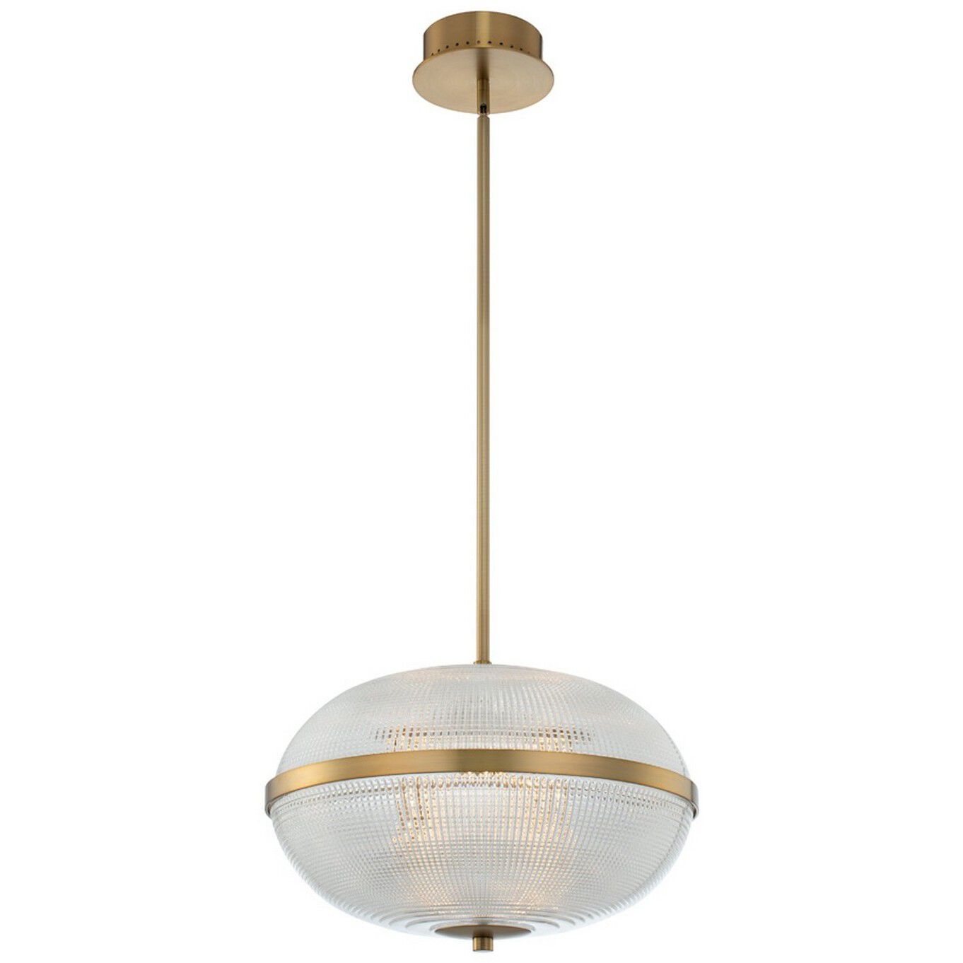 Portland LED 16 inch Winter Brass Pendant Chandelier Ceiling Light