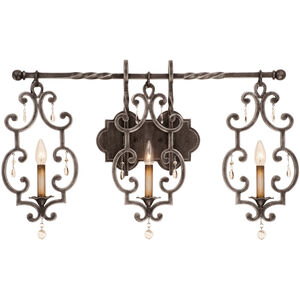 Montgomery 3 Light 34 inch Vintage Iron ADA Wall Sconce Wall Light