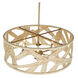 Soga 6 Light 28 inch Modern Gold and White Pendant Ceiling Light