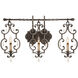 Montgomery 3 Light 34 inch Vintage Iron ADA Wall Sconce Wall Light