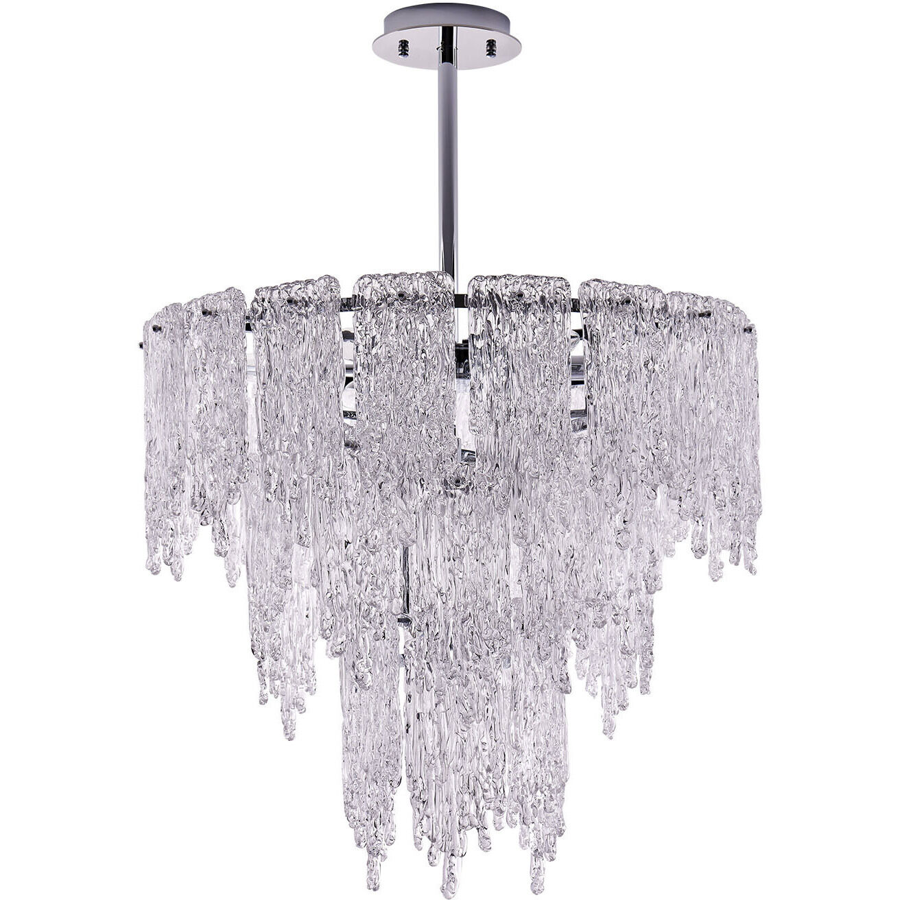 Gisel 10 Light 24 inch Polished Chrome Pendant Ceiling Light