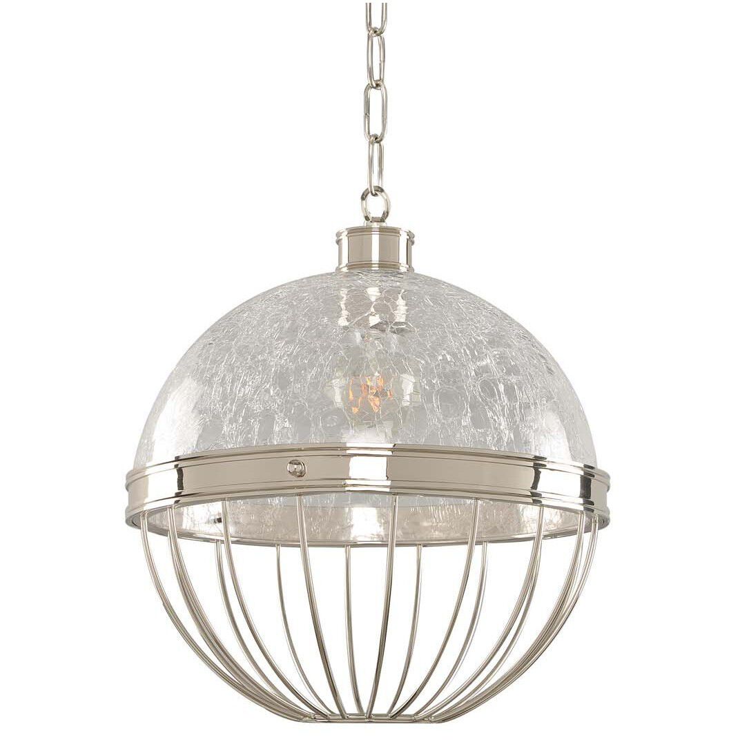 Montauk 1 Light 12 inch Polished Nickel Pendant Ceiling Light