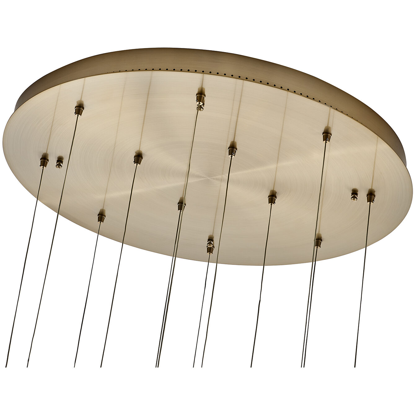 Kiriko LED 30 inch Winter Brass Chandelier Ceiling Light