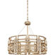 Metropolis 6 Light 28 inch Modern Gold Pendant Ceiling Light