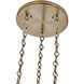 Bolsa 3 Light 21.25 inch Winter Brass Chandelier Ceiling Light