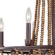 Beechwood 8 Light 26 inch Royal Mahogany Chandelier Ceiling Light
