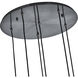 Pallina 6 Light 24 inch Satin Black Nickel Chandelier Ceiling Light in Smoked