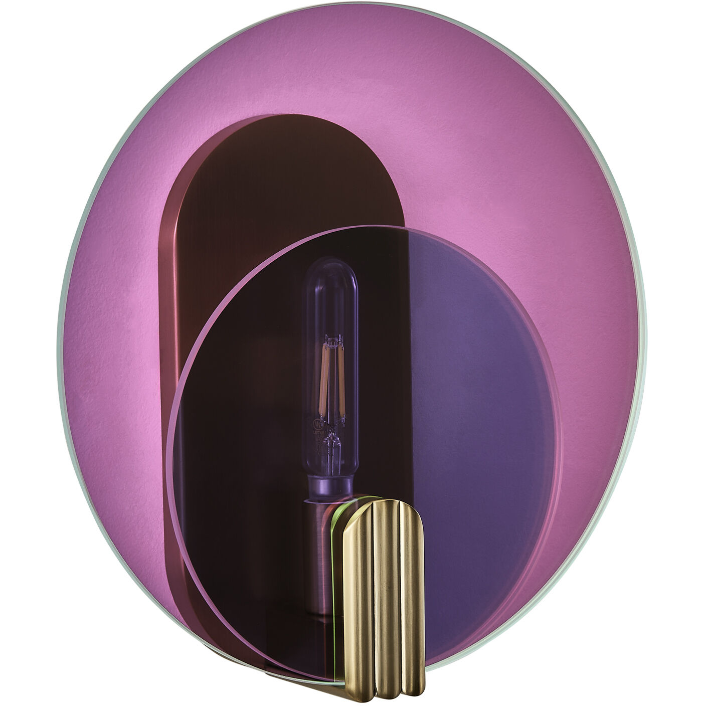 Optics 1 Light 11 inch Winter Brass ADA Wall Sconce Wall Light