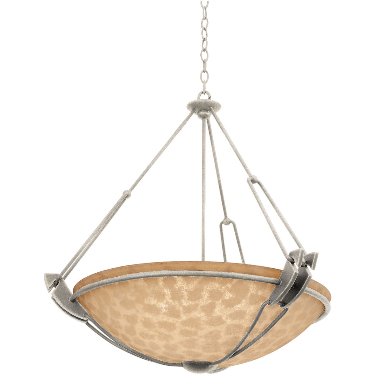 Grande 3 Light 24 inch French Cream Pendant Ceiling Light