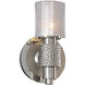 Ashington LED 5 inch Polished Satin Nickel Bath Vanity Wall Light