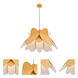 Flor 1 Light 26 inch White and Yellow Pendant Ceiling Light