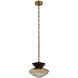Bolsa 1 Light 12 inch Winter Brass Pendant Ceiling Light
