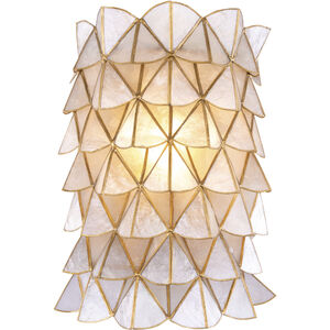 Flair Wall Sconce Wall Light in Oxidized Gold Leaf