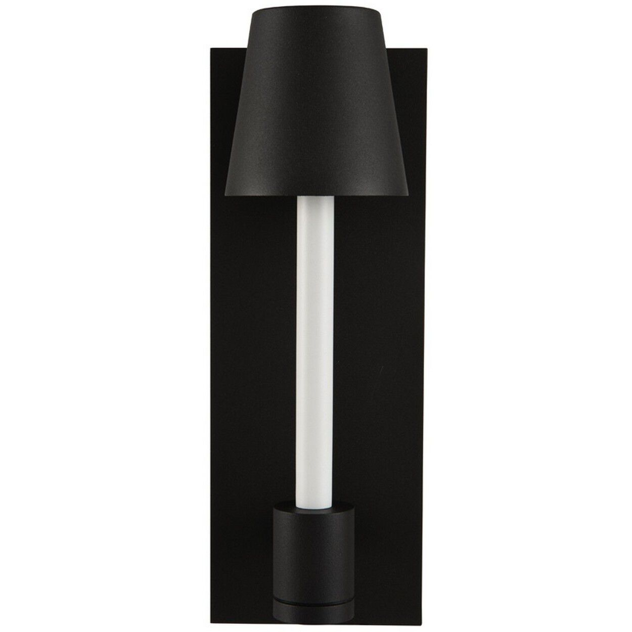 Candelero Outdoor LED 14 inch Matte Black with White Accent Outdoor Wall Sconce in Black Matte