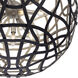 Entice 13 Light 28 inch Matte Black / Tarnish Silver Pendant Ceiling Light