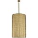 Paloma LED 25 inch Vintage Brass Foyer Light Ceiling Light