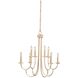 Kiera 8 Light 30 inch Modern Gold Chandelier Ceiling Light