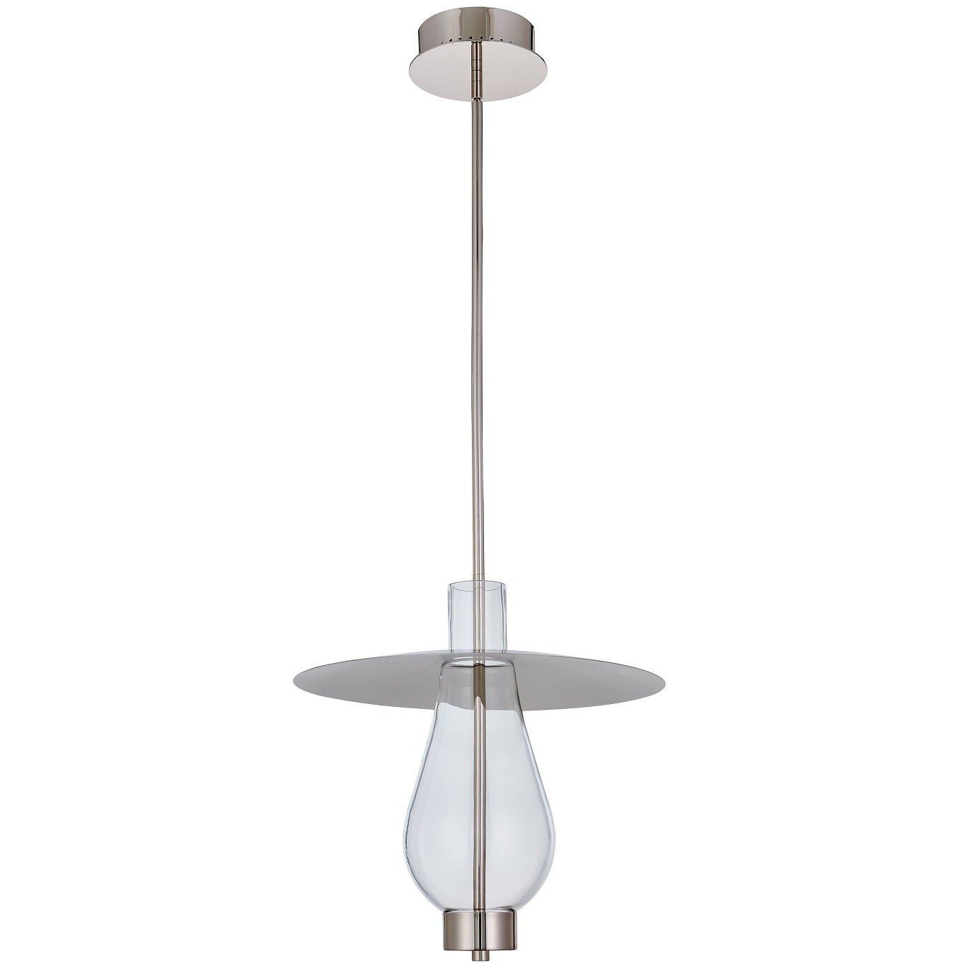 Hugo 16 inch Polished Nickel Pendant Kitchen Pendant Ceiling Light