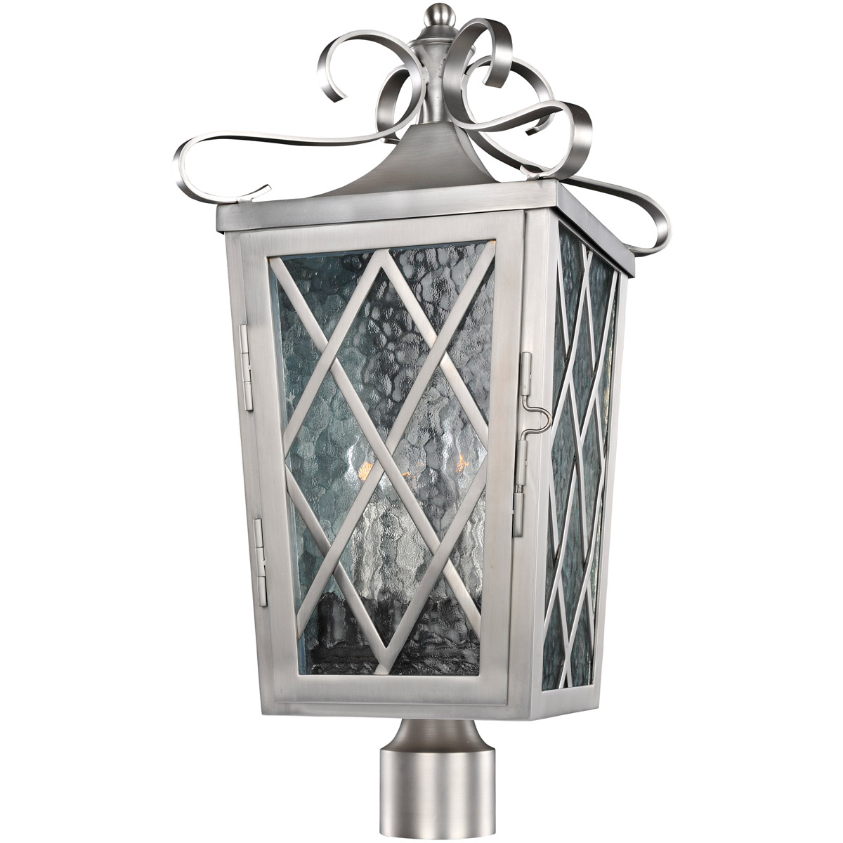 Trellis 4 Light 24 inch Brushed Stainless Steel Pier Mount Base 