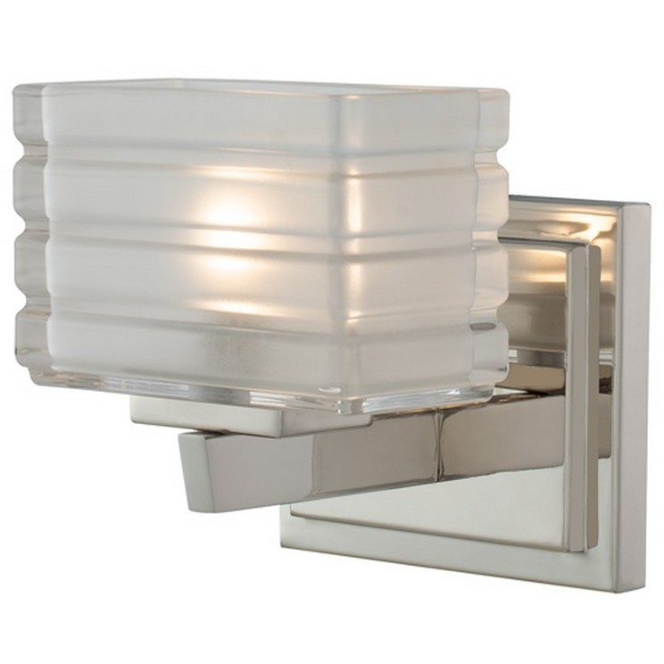 Victoria LED 6 inch Polished Nickel Bath Vanity Light Wall Light