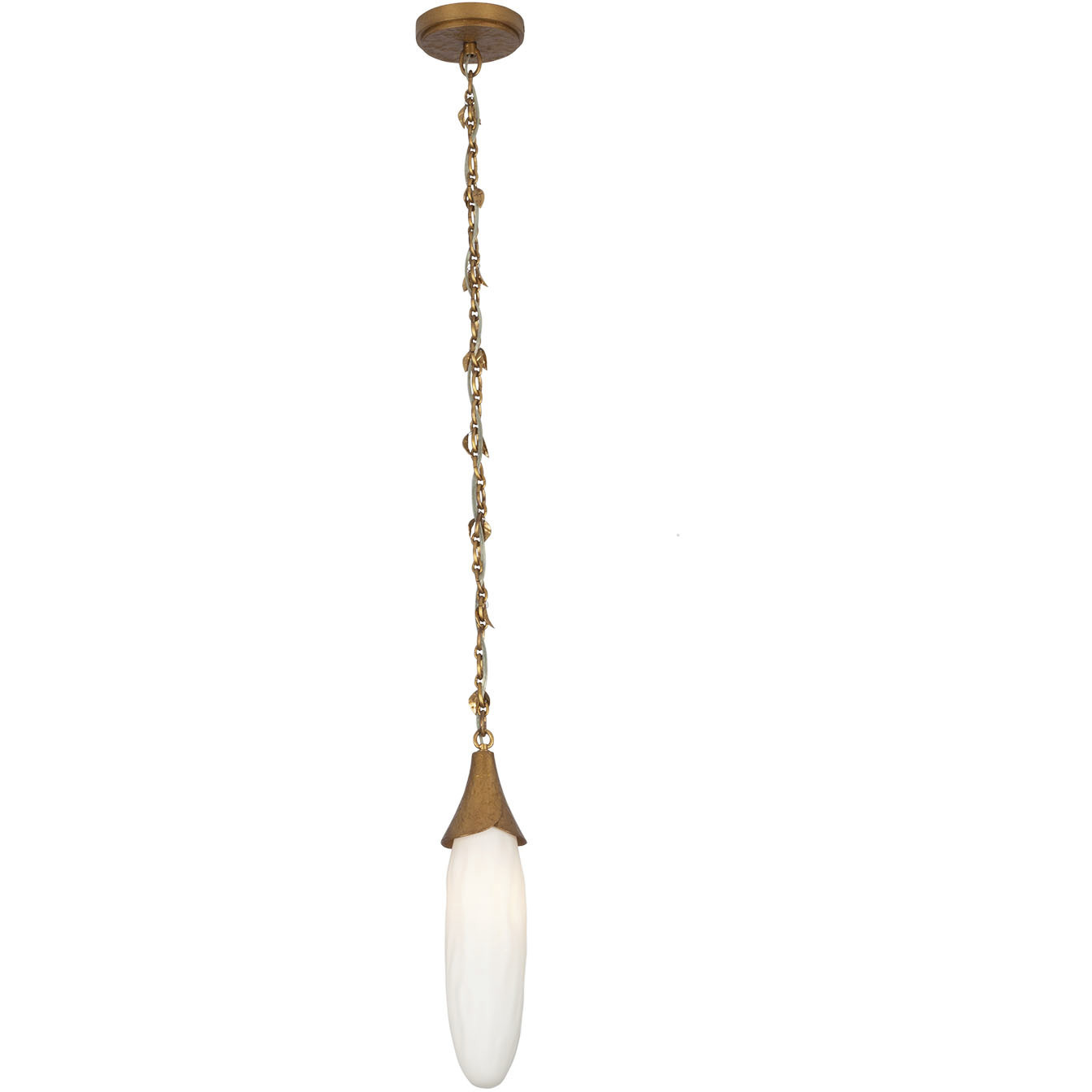 Bougainvillea 1 Light 5 inch Warm Gold Pendant Ceiling Light