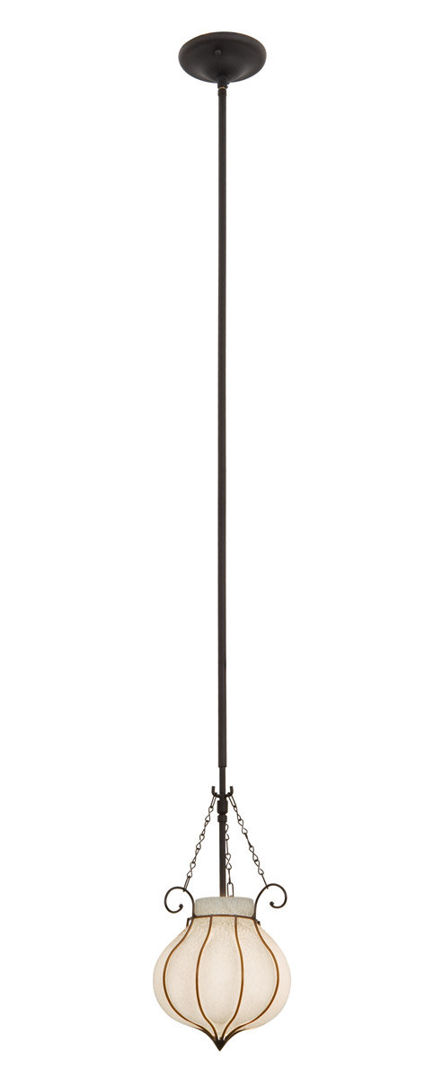 Mardi Gras 1 Light 8 inch Black Mini Pendant Ceiling Light in (1434) FALL CLEARANCE