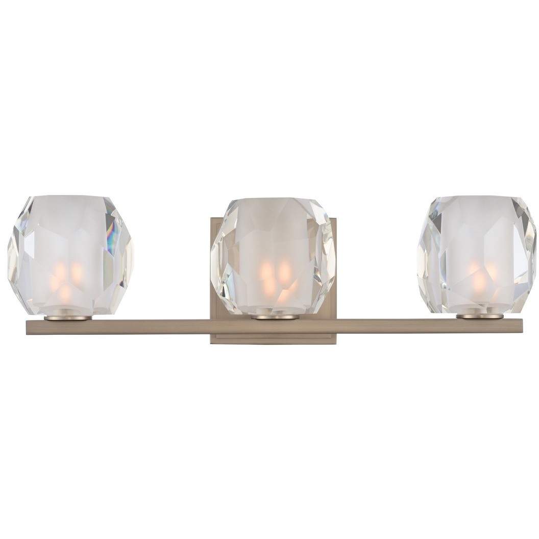 Regent LED 18 inch Satin Nickel Bath Vanity Light Wall Light
